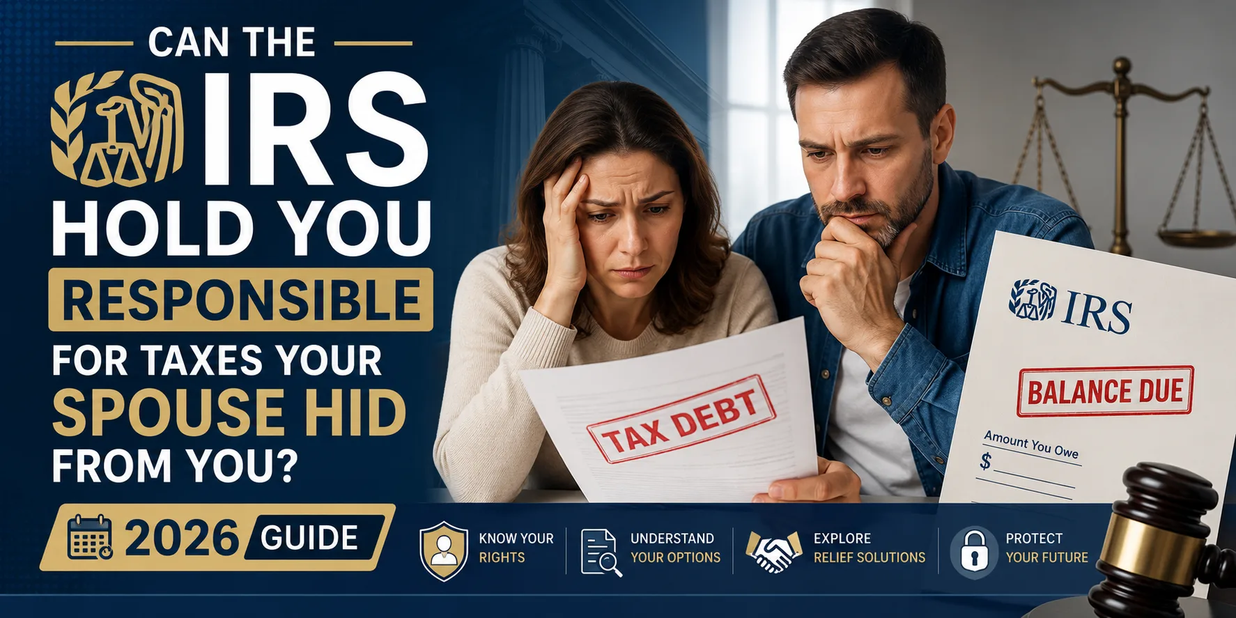 Can the IRS Hold You Responsible for Taxes Your Spouse Hid From You (2026 Guide)